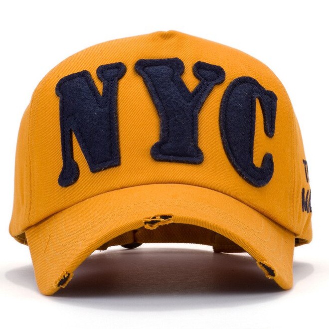 หมวกเบสบอล กันแดด ปักลายตัวอักษร Nyc สามารถปรับได้ เหมาะกับใส่กลางแจ้ง สําหรับผู้ชาย และผู้หญิง