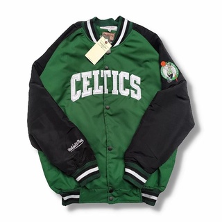 Varsity CELTICS เสื้อแจ็กเก็ตลําลอง คุณภาพดี สําหรับผู้ชาย และผู้หญิง ไซซ์ M L XL