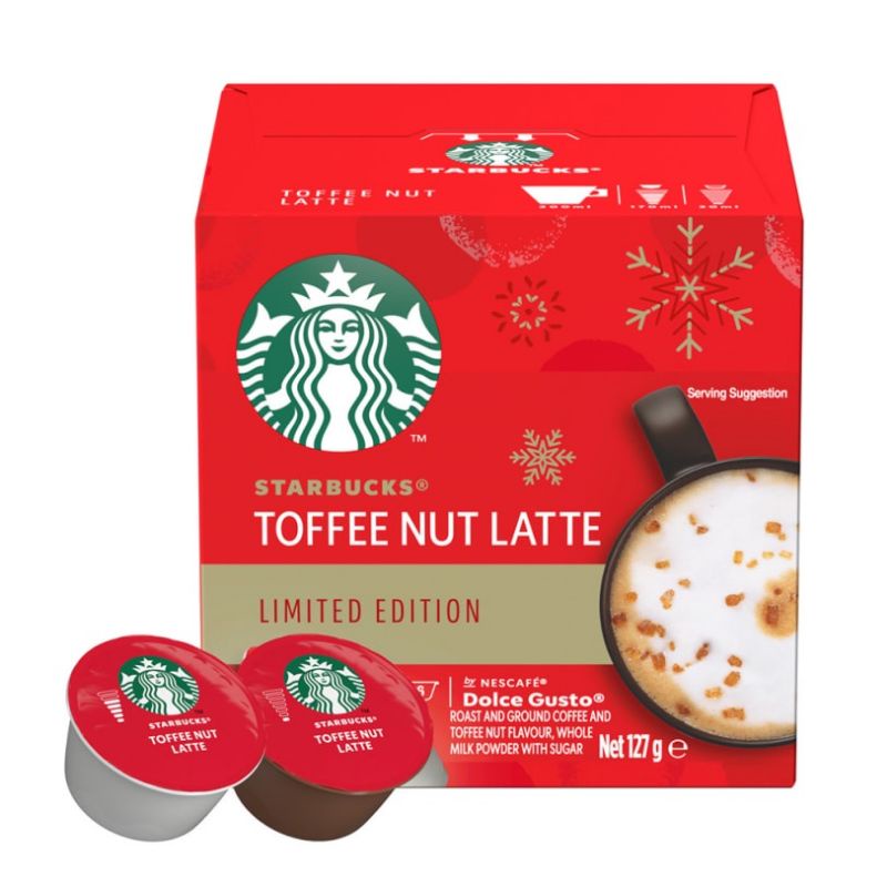 STARBUCKS Capsule by NESCAFÉ® Dolce Gusto Toffy nut latte กาแฟแคปซูล 1กล่อง