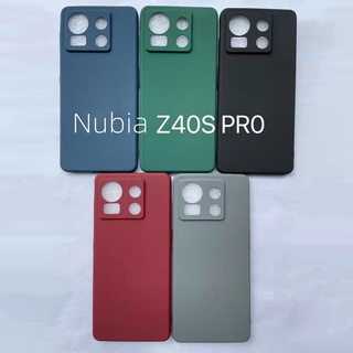 เคสโทรศัพท์มือถือแบบนิ่ม ผิวด้าน บางมาก สีพื้น เรียบง่าย สําหรับ ZTE Nubia Z40S Pro