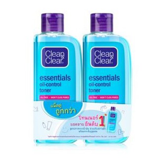 [แพ็คคู่สุดคุ้ม] Clean &amp; Clear สีฟ้า โทนเนอร์สุดคุ้ม สําหรับคนหน้ามัน เป็นสิว 100 มล.X 2 ขวด.