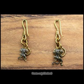 ชุดพวงกุญแจทองเหลือง Styleญี่ปุ่น พร้อมจี้ประดับรูปเสือทอง สายมู-Craft งานหล่อในประเทศไทย เป็นของขวัญความหมายดี-No.05+