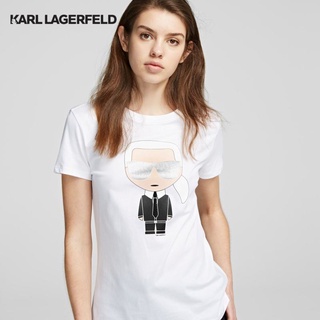 Karl Lagerfeld - IKONIK KARL T-SHIRT เสื้อยืดผู้หญิง