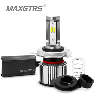 Maxgtrs หลอดไฟหน้ารถจักรยานยนต์ AC DC 10v-80v CSP LED 40W H4 H6 BA20d 4000LM สีขาว เหลือง พลังงานสูง 1 ชิ้น