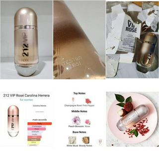 น้ำหอม Carolina Herrera 212 Vip Rose Edp 80ml อดีตกล่องขาวป้ายไทยตอนนี้โดนหมากัดขอคนไม่ซีเรียสตามรูป2