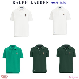 RALPH LAUREN BEAR COTTON MESH POLO SHIRT ( BOYS SIZE 8-20 YEARS )