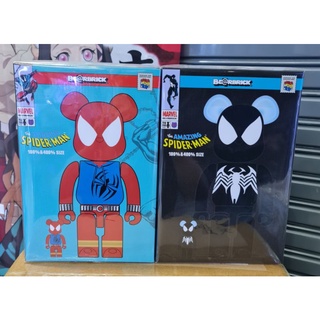 Be@rbrick Spiderman &amp; Venom set 2box 400% 100% ของใหม่-แท้ #theAmazingSpiderman #bearbrick