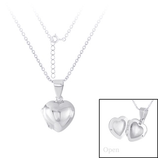 SILVER THAI Sterling silver double heart necklace สร้อยคอเงินแท้หัวใจ