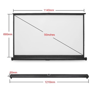 Nanotech จอโปรเจคเตอร์ แบบตั้งโต๊ะขนาดเล็กแบบพกพา - TSH50 50inch สต็อกในไทย