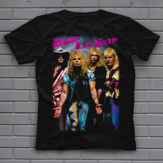 เสื้อยืด พิมพ์ลายวง David Lee Roth สีดํา สําหรับผู้ชาย และผู้หญิง