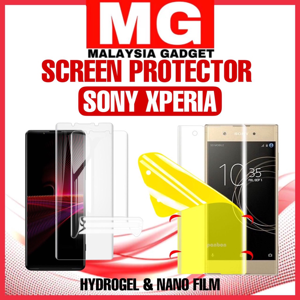 ตัวป้องกันหน้าจอ Sony Xperia 1,XZ3,XZ2,XZ1,XZS,XZ2,XZ2 Premium,Z5,Z5 Premium,X Performance Nano Film