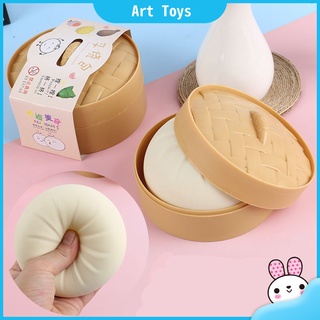 Siopao Ball Squishy Bun Ball Toy Squeeze Ball Anti-Stress Fidget Box Simulation Toys for Kids