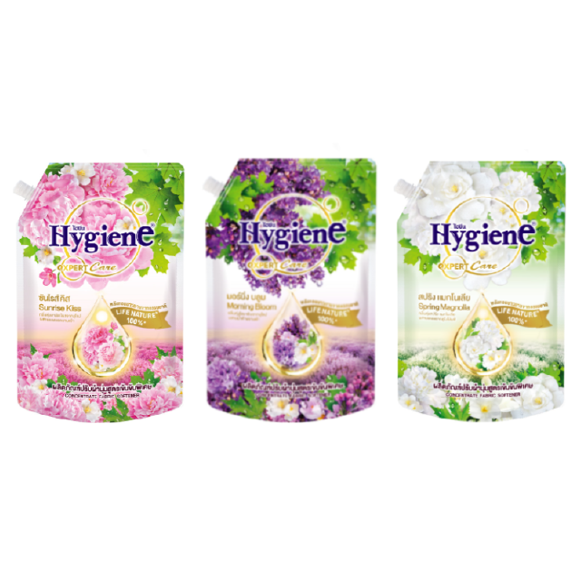 HYGIENE ไฮยีน เอ็กซ์เพิร์ท แคร์ ไลฟ์เนเจอร์ น้ำยาปรับผ้านุ่มสูตรเข้มข้น 1150มล. (เลือกสูตรได้)