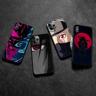 เคสโทรศัพท์มือถือแบบนิ่ม TPU กันกระแทก ลายการ์ตูนนารูโตะ Itachi สีดํา สําหรับ iPhone 12 Pro Max 11 Pro Max 12 mini