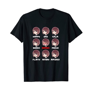 T-shirt  เสื้อยืด พิมพ์ลายการ์ตูนอนิเมะ Ramen Moods KawaiiS-5XL