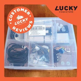 LUCKY HOME กล่องแบ่งช่อง 6 ช่อง ขาว K-5456 ขนาดกล่อง(กว้าง x ยาว x สูง): 16 x 19.5 x 4.5 cm