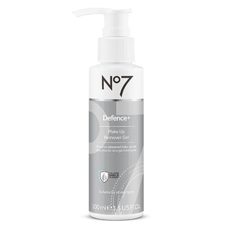 No7 Defence+ Make Up Remover Gel 100ml คลีนซิ่งเจลทำความสะอาดเครื่องสำอางที่ผิวหน้าสูตรช่วยลดริ้วรอยประสิทธิภาพสูง