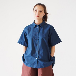 ManiBleu Back Pleat Shirt - Navy - Freesize