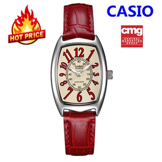 นาฬิกา Casio นาฬิกาสายหนังย้อนยุค LTP-1208E-9B2 นาฬิกาแฟชั่นลำลอง