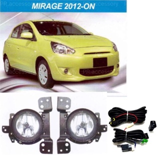 PR.ไฟตัดหมอก ไฟสปอร์ตไลท์ MITSUBISHI MIRAGE 2012-ON