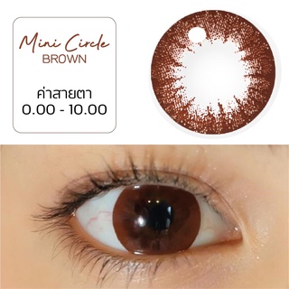 คอนแทคเลนส์ คิตตี้ คาวาอิ Mini Circle Brown ค่าสายตา