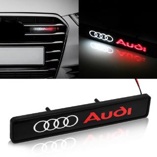 สติกเกอร์ป้ายไฟ Led เกรดด้านหน้ารถยนต์ สําหรับ Audi Rs Sline A3 A4 A5 A6 A7 A8 Q2 Q3 Q4 Q5 Q6 Q7 Q8