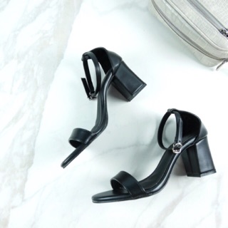 Kylie heels (Midnight black) รองเท้าส้นสูง รองเท้าไปงาน