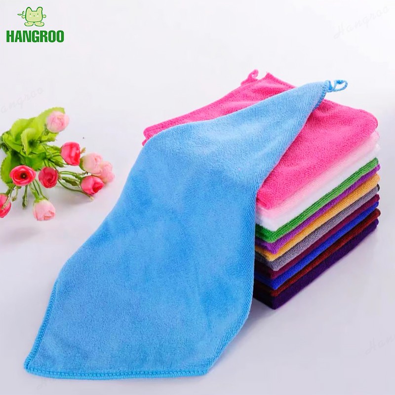 HANGROO M95 ผ้าเช็ดมือ 30*30 ซม. หนา นุ่ม แบบแขวน