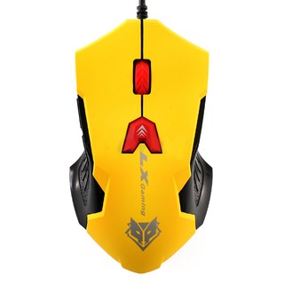 USB Optical Mouse NUBWO (NM-60 LEDOLF) Yellow/Black