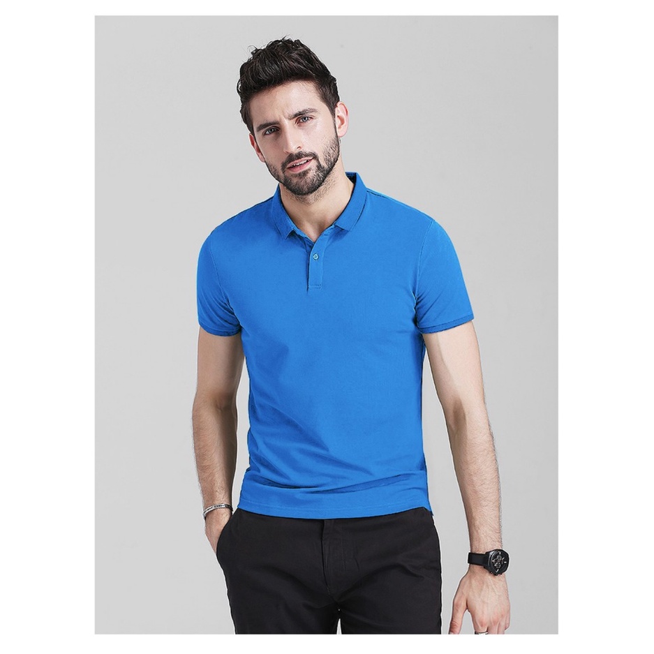 ใหม่ ที่นี่! ราคาขายส่ง: เสื้อโปโล แขนสั้น สไตล์เกาหลี ผ้านุ่ม ไร้รอยย่น สวมใส่สบาย