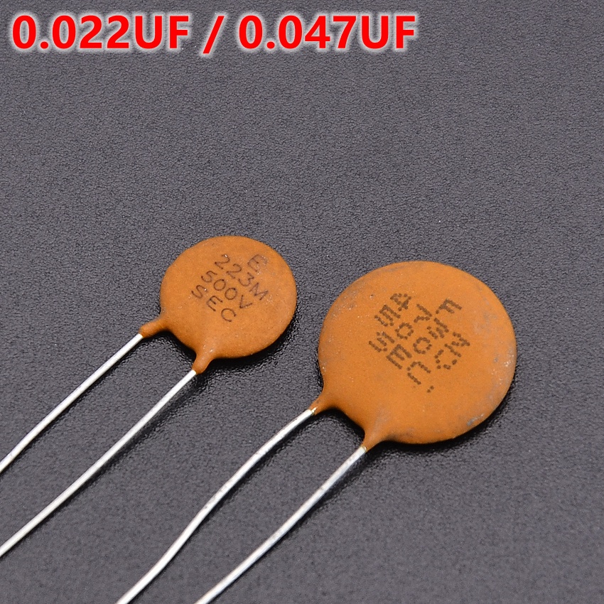 HS-ของแท้ SEC 0.022UF / 0.047UF Ceramic Disc Cap (Capacitor) สําหรับ ST/SG/ LP/IBZ กีตาร์ไฟฟ้า TW(Origin)