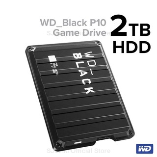 WD BLACK P10 Game Drive HDD 2TB ฮาร์ดดิสก์พกพา Micro B (WDBA2W0020BBK-WESN) ความเร็วอ่าน 140 MB/s ประกัน  Synnex 3 ปี