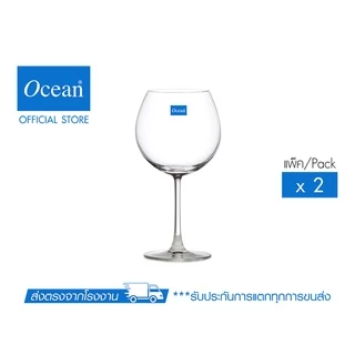 OCEAN แก้วไวน์แดง MADISON BURGUNDY 650 ml (Pack of 2 pieces)