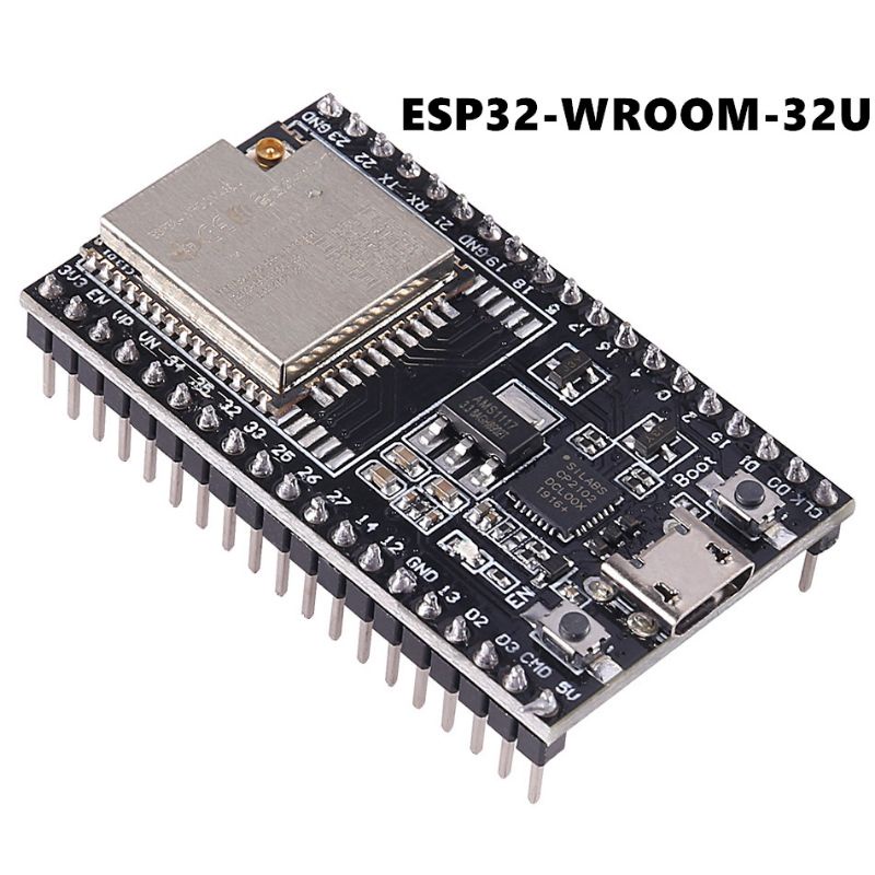 ESP32-WROOM-32D ESP32-WROOM-32U (38pin) WiFi+Bluetooth 2 in 1 Dual-core CPU Development Board Module CP2101 USB to TTL