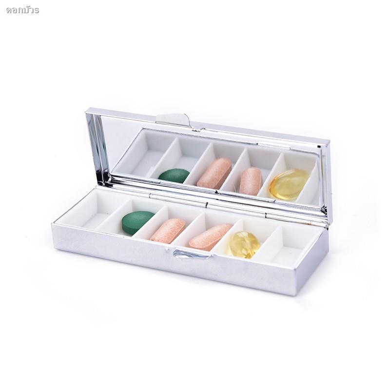 brandedphReady Stock 1Pc Travel Metal Pill Box Medicine Drug Vitamin ...