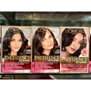 สีย้อมผมลอรีอัล LOREAL Excellence color สีผมปิดผมขาว