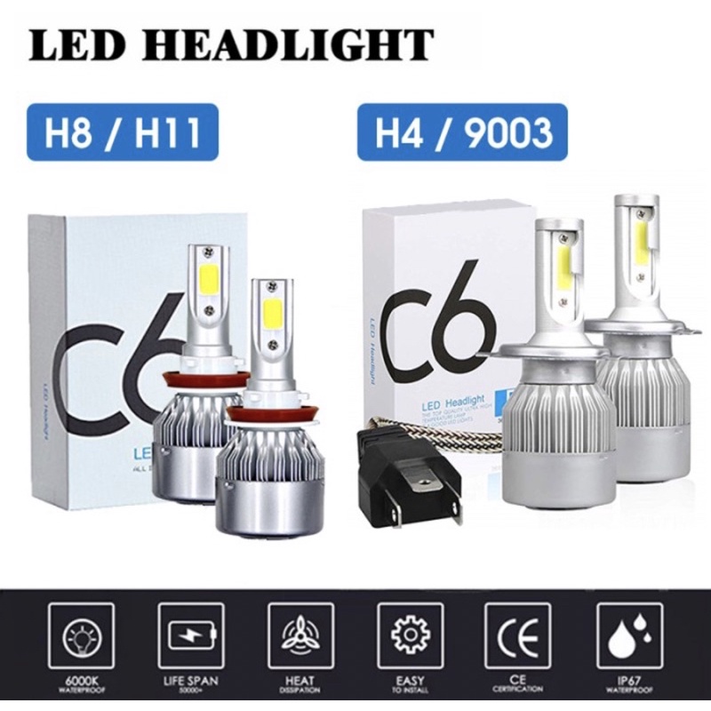 รถเดิม LED HEADLIGHT รถ MAIN LIGHT C6 H4 C6 H11 36 วัตต์| H11 FOGLAMP ไฟรถยนต์ | H4 ไฟหน้ารถจักรยานย