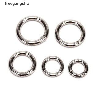 [FREG] 5pcs Camping Hiking O Shape Ring Alloy Buckles Clips Carabiner Round Hooks FDH