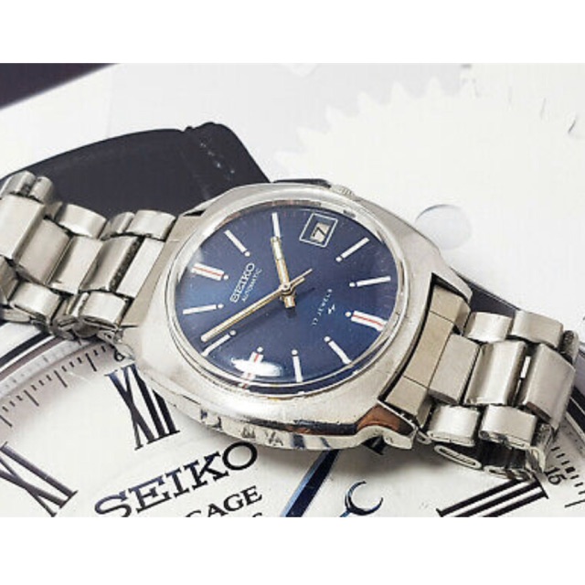 นาฬิกา Seiko VINTAGE SEIKO 7005-7130 AUTOMATIC GENTS WITH BLUE DIAL. |  Shopee Thailand