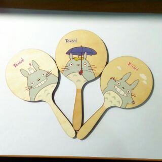 🐰TOTORO🐰wooden handle mirror