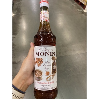 น้ำเชื่อม กลิ่น ซอลเท็ด คาราเมล Le Sirop De Monin Salted Caramel Syrup ( Monin Brand ) 700 Ml. เลอ ซีรอพ เดอ โมนิน ซอลเท็ด คาราเมล