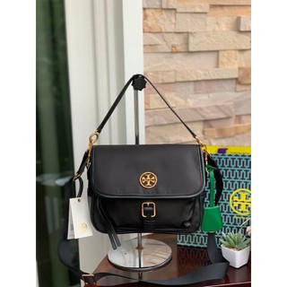 💕 ‪Tory Burch logo patch satchel bag