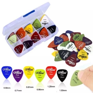 กีตาร์ไฟฟ้า Pick Acoustic Music Picks Plectrum 0.58 / 0.71 / 0.81 / 0.96 / 1.20 / 1.50mm ความหนาอุปกรณ์กีตาร์