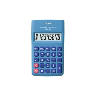 เครื่องคิดเลข สีฟ้า คาสิโอ HL-815L-BU Casio Blue Color Calculator HL-815L-BU