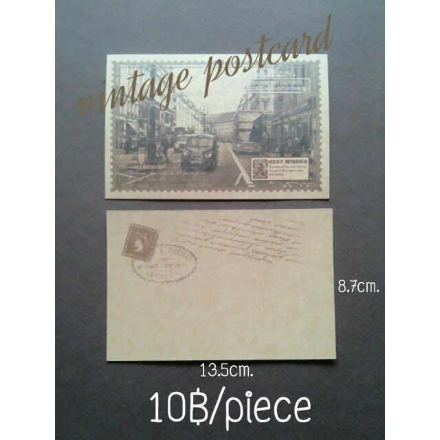 ลดราคา!! เซตโปสการ์ดวินเทจ Vintage Postcard
