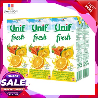 ยูนิฟ เฟรช น้ำผักผลไม้รวม40% 180 มล. แพ็ค 6 กล่องน้ำผักและน้ำผลไม้Unif 40% Mix Fruit 180 ml x 6