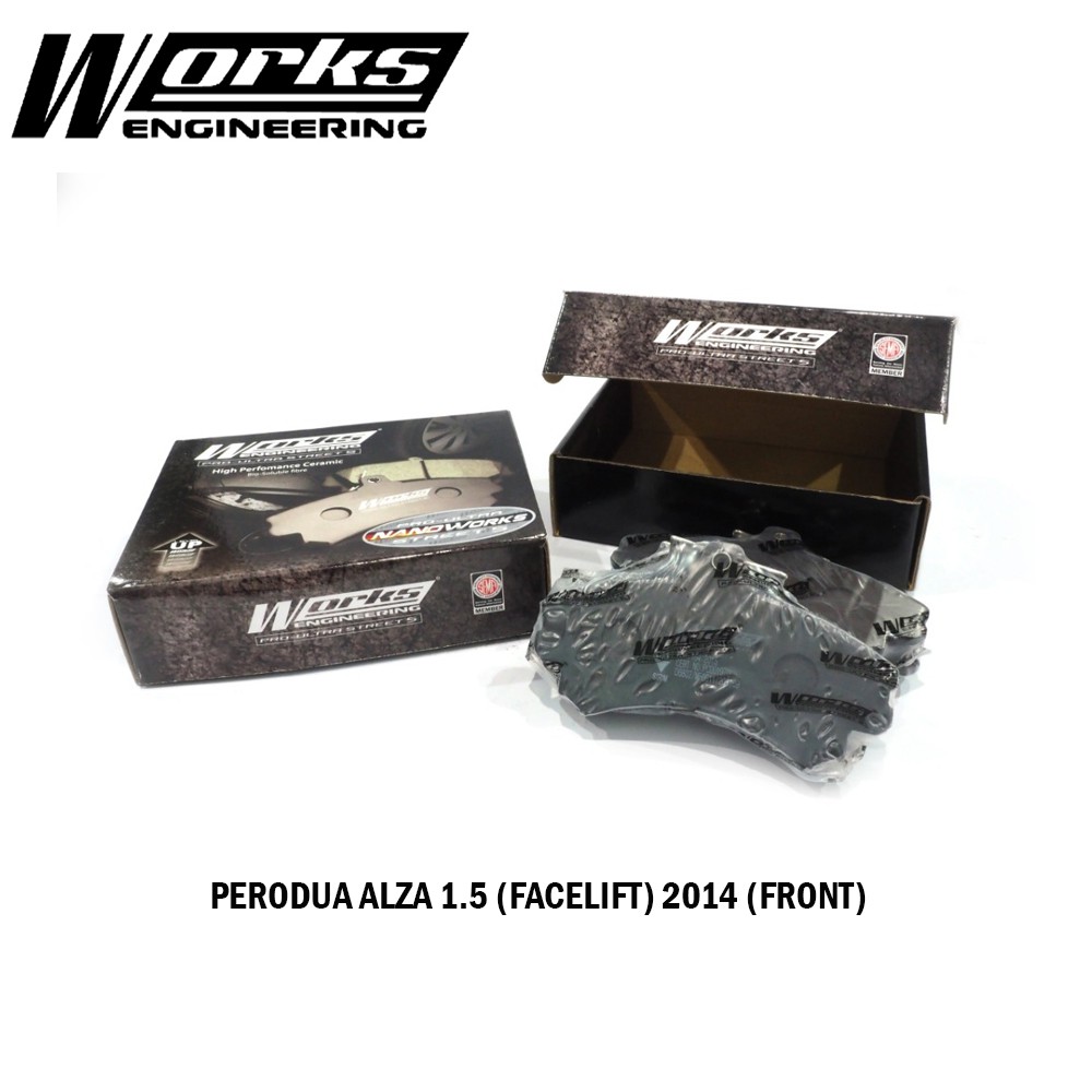 TOYOTA ALTIS 1.6/1.8 VIOS 1.5 NCP42 MR2 2003 Front - Works Nano Works ผ้าเบรค