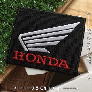 Honda ตัวรีดติดเสื้อ อาร์มรีด อาร์มปัก ตกแต่งเสื้อผ้า หมวก กระเป๋า แจ๊คเก็ตยีนส์ Racing Embroidered Iron on Patch 6