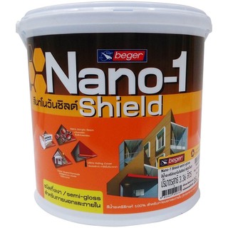 สีน้ำทาภายนอก TOA NANO1 SHIELD BASE B กึ่งเงา 3.5 ลิตร