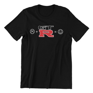 ขายดี!ขายดี เสื้อยืดลําลอง แขนสั้น พิมพ์ลายรถยนต์ GTR jdm r35 BAeiim76FLjeke63S-5XL